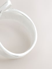 Silver Tone Hammered Wrap Ring - Image 2 of 3