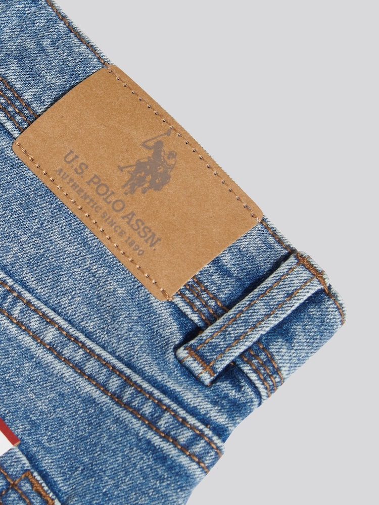 U.S. Polo Assn. Blue Baggy Fit Jeans - Image 4 of 4