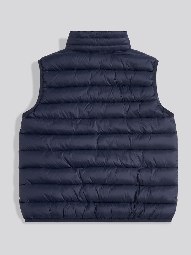U.S. Polo Assn. Navy Lightweight Quilted Gilet - Image 2 of 4 U.S. Polo Assn. Navy Lightweight Quilted Gilet - Image 2 of 4
