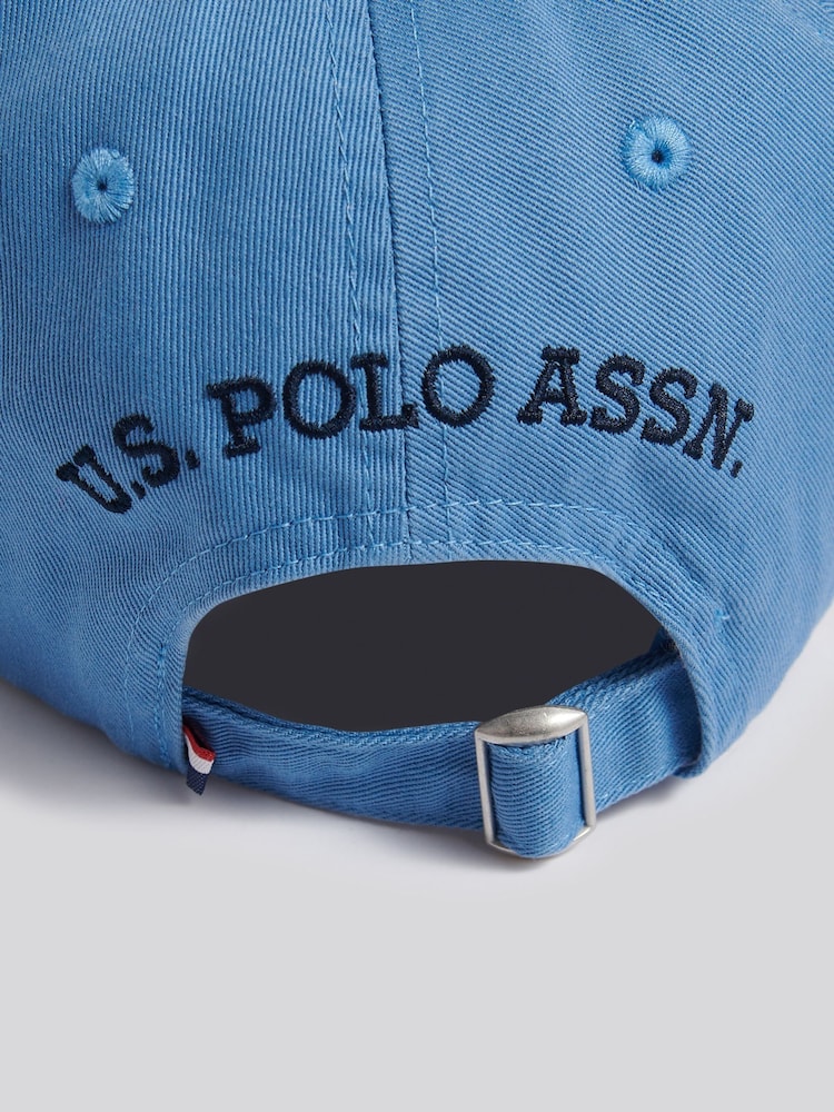 U.S. Polo Assn. Blue Washed Outline Logo Cap - Image 4 of 4