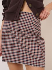 Nobodys Child Red Mini Gingham Pelmet Skirt - Image 5 of 5