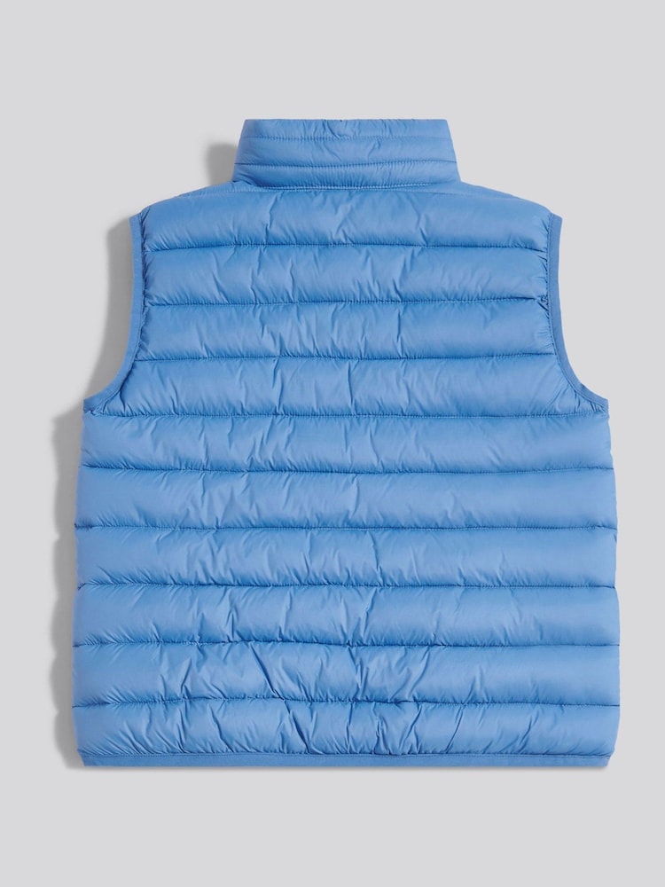 Albastru - U.S. Polo Assn. Vestă matlasată ușoară - Imaginea 2 din 4