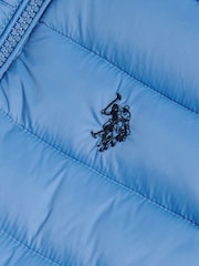Albastru - U.S. Polo Assn. Vestă matlasată ușoară - Imaginea 3 din 4