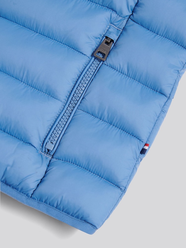 Albastru - U.S. Polo Assn. Vestă matlasată ușoară - Imaginea 4 din 4