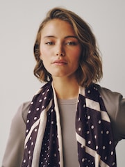 Polka Dot Lightweight Scarf - Image 4 of 8