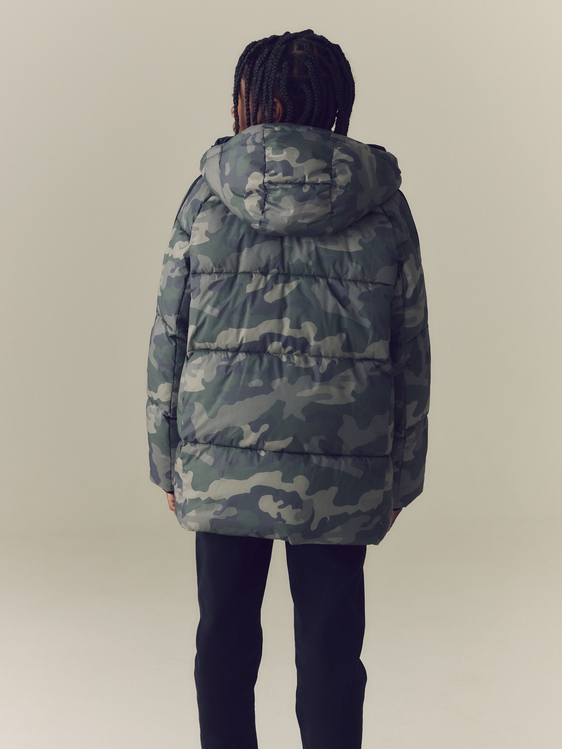 Buy Khaki Camo Padded Coat (3-17yrs) from Next USA