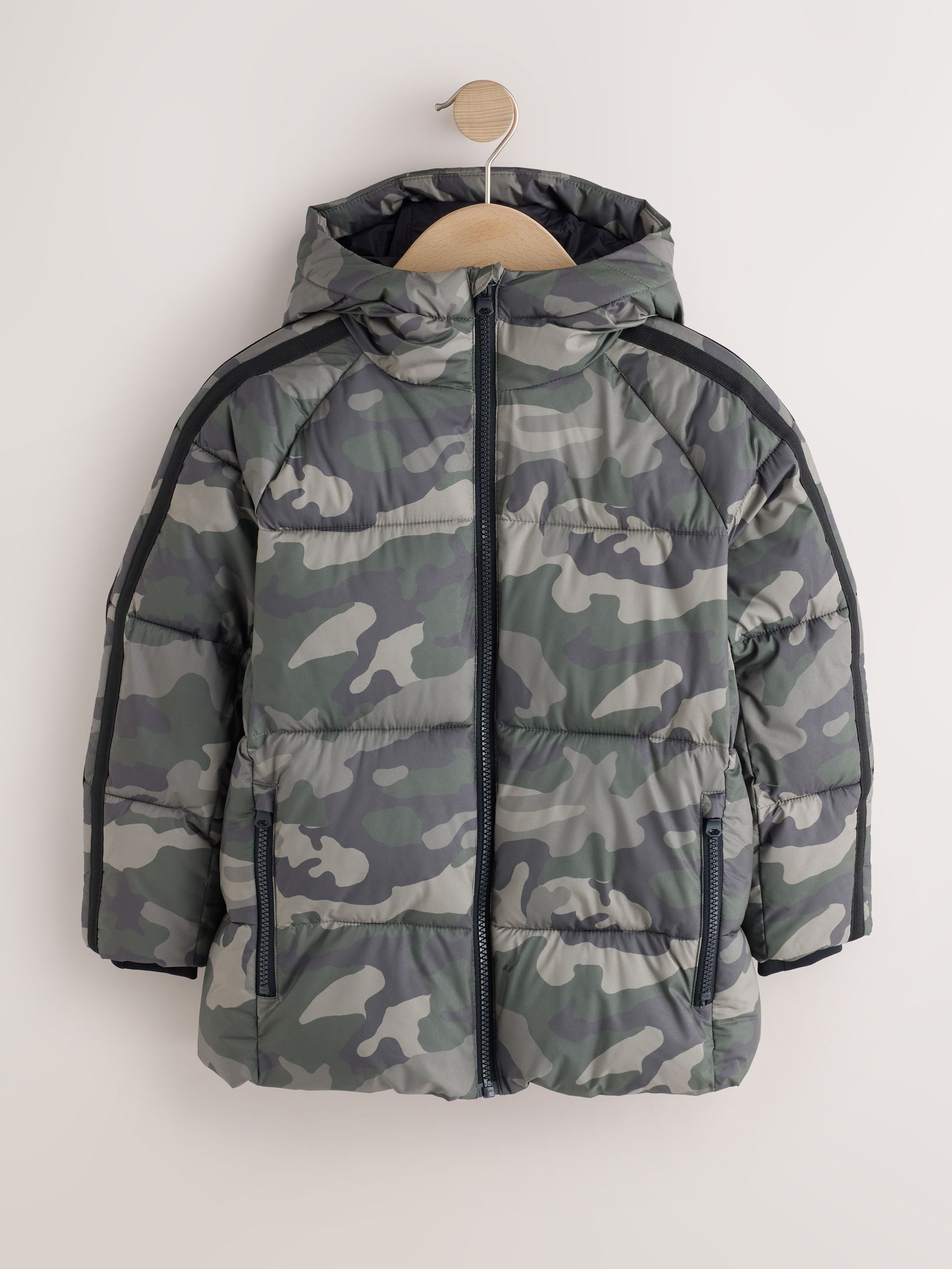 Buy Khaki Camo Padded Coat (3-17yrs) from Next USA