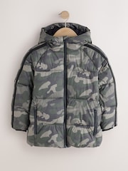 Khaki Camo Padded Coat (3-17yrs) - Image 7 of 12