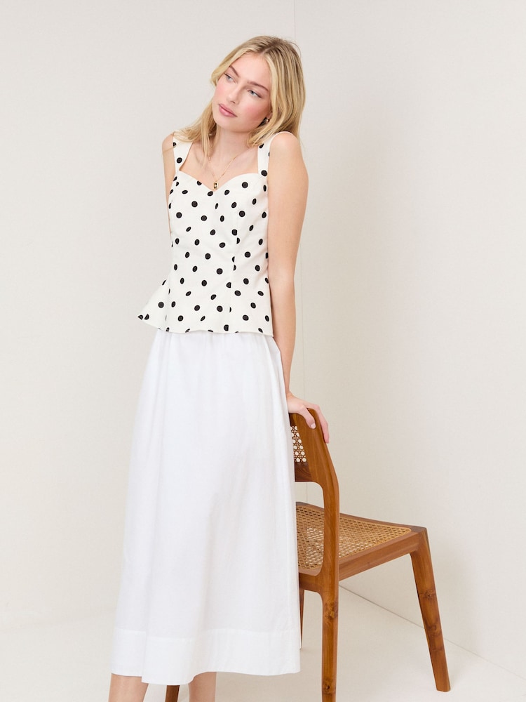 Nobodys Child Kitty White Skirt - Imaginea 1 din 5