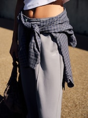 self. Charcoal Grey Wide Leg Joggers - Image 5 of 9
