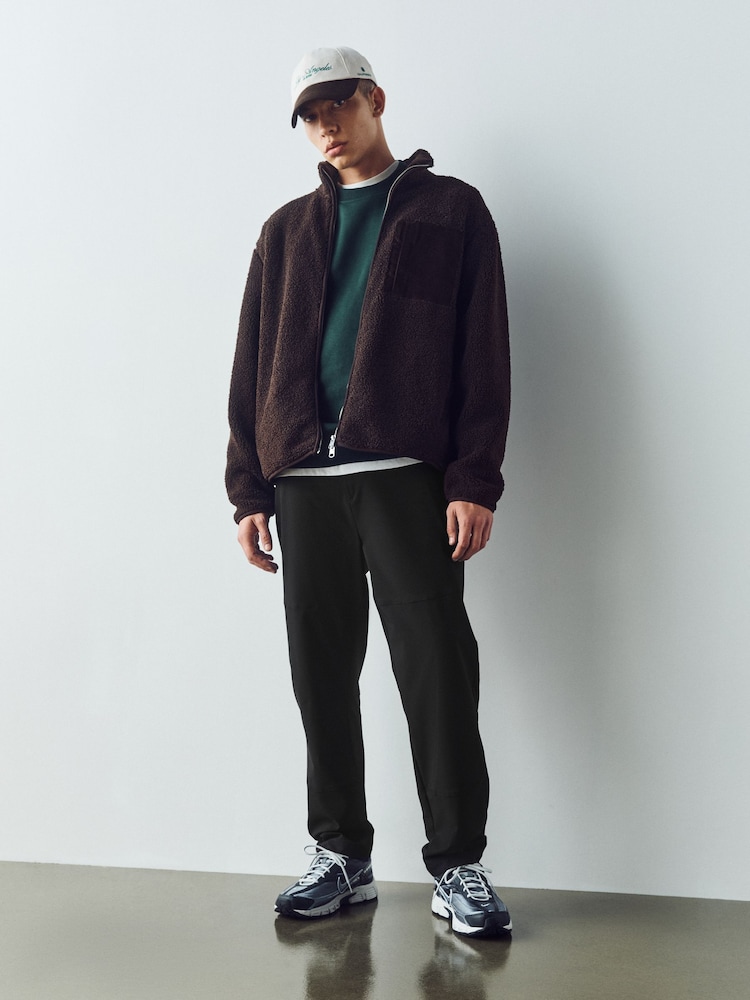 Black Slim Fit Dry Tech Chino Trousers - Image 1 of 9