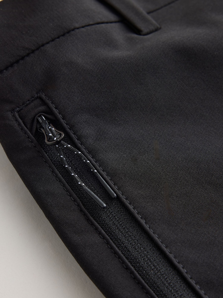 Black Slim Fit Dry Tech Chino Trousers - Image 9 of 9