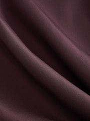 self. Berry Brown Wide Leg Viscose Blend Track Trousers With Side Stripe - Image 3 of 3