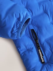 Niebieski - Superdry Shower Resistant Heat Seal Padded Coat - Obraz 12 z 12