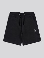 U.S. Polo Assn. Black Double Horsemen Sweat Shorts - Image 1 of 4
