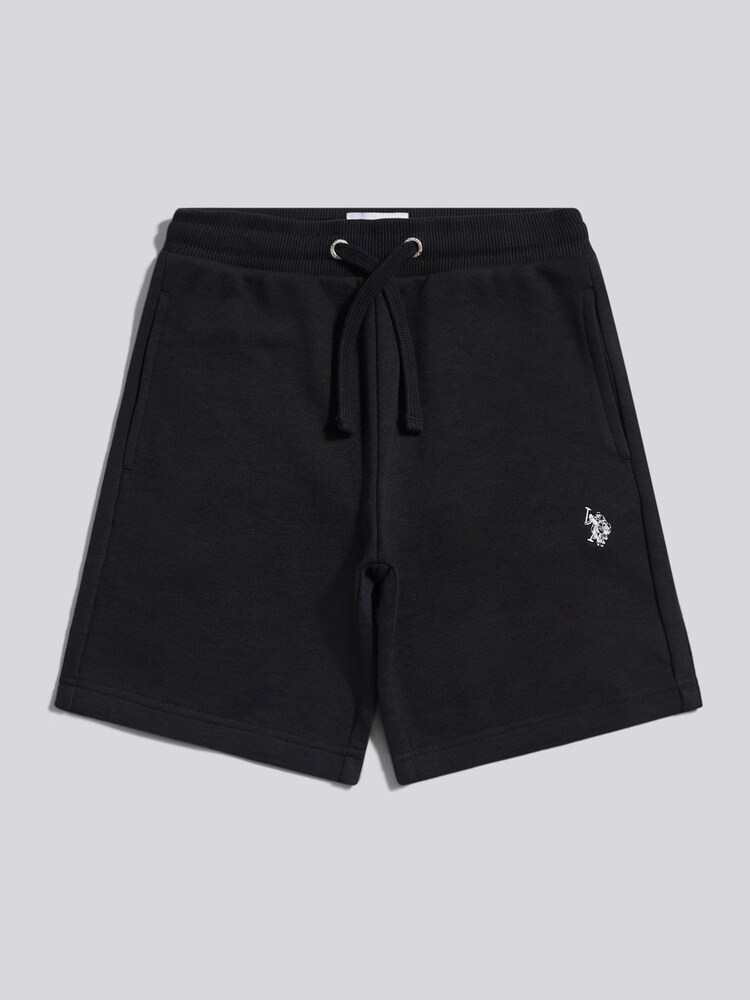 U.S. Polo Assn. Black Double Horsemen Sweat Shorts - Image 1 of 4