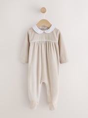 Neutral Collared Baby Sleepsuit (0-2yrs) - Image 3 of 7