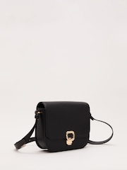Phase Eight Black Leather Cross Body Bag - Image 2 of 7