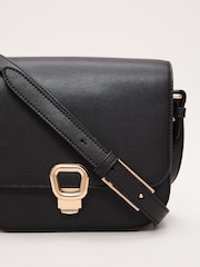 Phase Eight Black Leather Cross Body Bag - Image 3 of 7