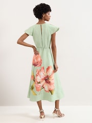 Phase Eight Green Matilda Floral Dress - Image 2 of 7