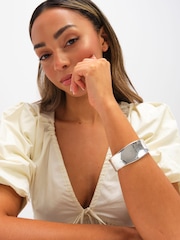 Jon Richard Silver Tone Large Curve Cuff - Image 2 of 3