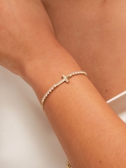 Jon Richard Silver Tone Crystal Infinity Toggle Bracelet - Image 3 of 3