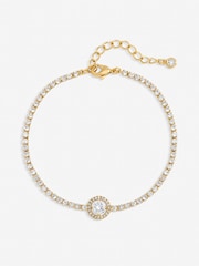 Jon Richard Gold Tone Crystal Stone Bracelet - Image 1 of 3