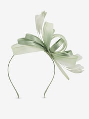 Jon Richard Green Meduim Sage Green Fascinator Headband - Image 1 of 1