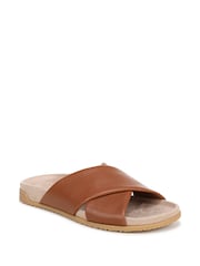 Vionic Brown Etna Wide Fit Arch Support Slides - Image 3 of 7