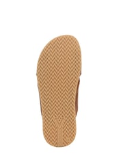 Vionic Brown Etna Wide Fit Arch Support Slides - Image 7 of 7