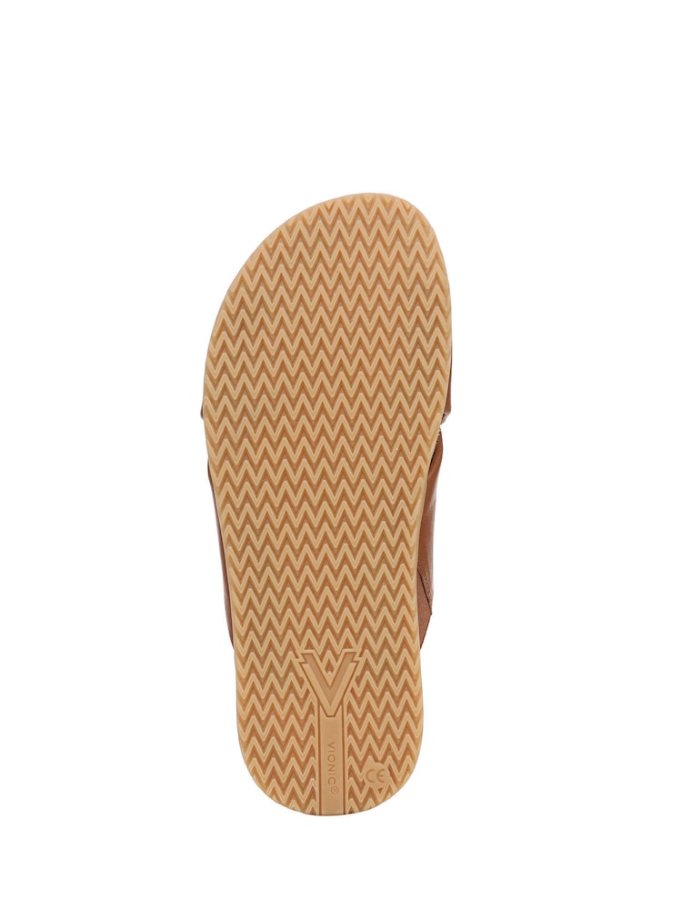 Vionic Brown Etna Wide Fit Arch Support Slides - Image 7 of 7