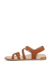 Vionic Brown Essie Wide Fit Arch Support Strappy Sandals - Image 2 of 7