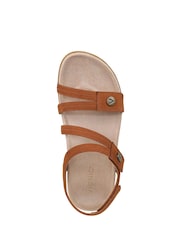 Vionic Brown Essie Wide Fit Arch Support Strappy Sandals - Image 6 of 7