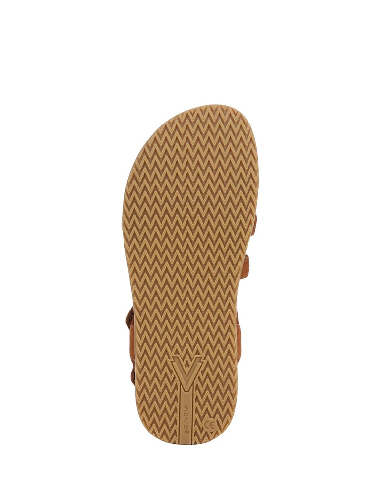 Vionic Brown Essie Wide Fit Arch Support Strappy Sandals - Image 7 of 7