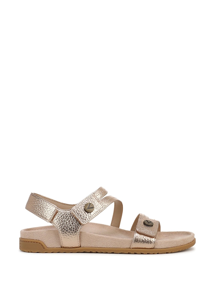 Vionic Metallic Essie Wide Fit Arch Support Strappy Sandals - Image 1 of 6