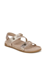 Vionic Metallic Essie Wide Fit Arch Support Strappy Sandals - Image 2 of 6