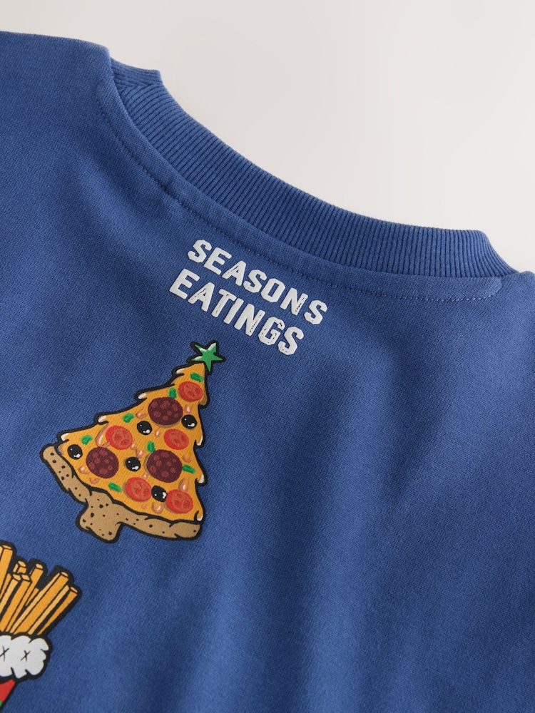Hamburguesa azul - Camiseta navideña de manga larga (3 - 16 años) - Imagen 7 de 7 Hamburguesa azul - Camiseta navideña de manga larga (3 - 16 años) - Imagen 7 de 7