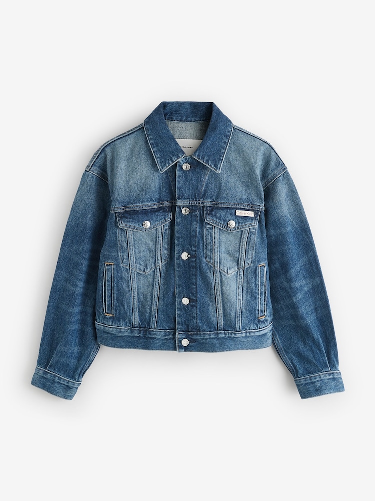 Calvin Klein Jeans 90s Denim Blue Jacket - Image 1 of 1 Calvin Klein Jeans 90s Denim Blue Jacket - Image 1 of 1