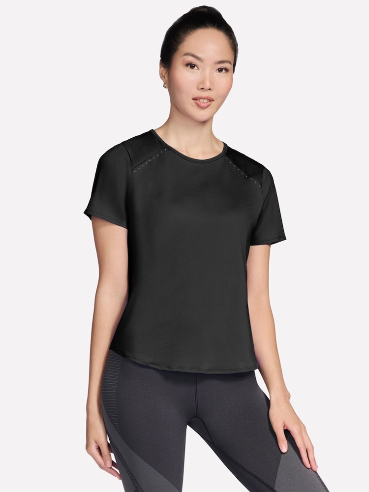Skechers Black Stride Performance T-Shirt - Image 1 of 3