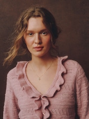 Кардиган с V-образным вырезом и оборками Laura Ashley - Изображение 4 7
