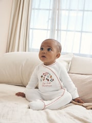 Neutral My First Christmas Baby Sleepsuit (0-18mths) - Image 2 of 10