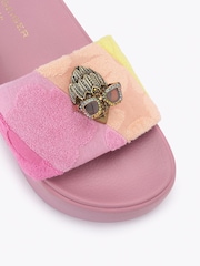 Kurt Geiger London Pink Meena Eagle Platform Sandals - Image 3 of 4