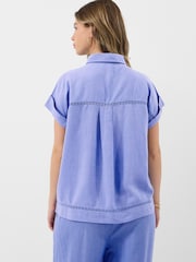 Accessorize Leinen-Shirt mit Spitzenbesatz - Bild 3 von 5