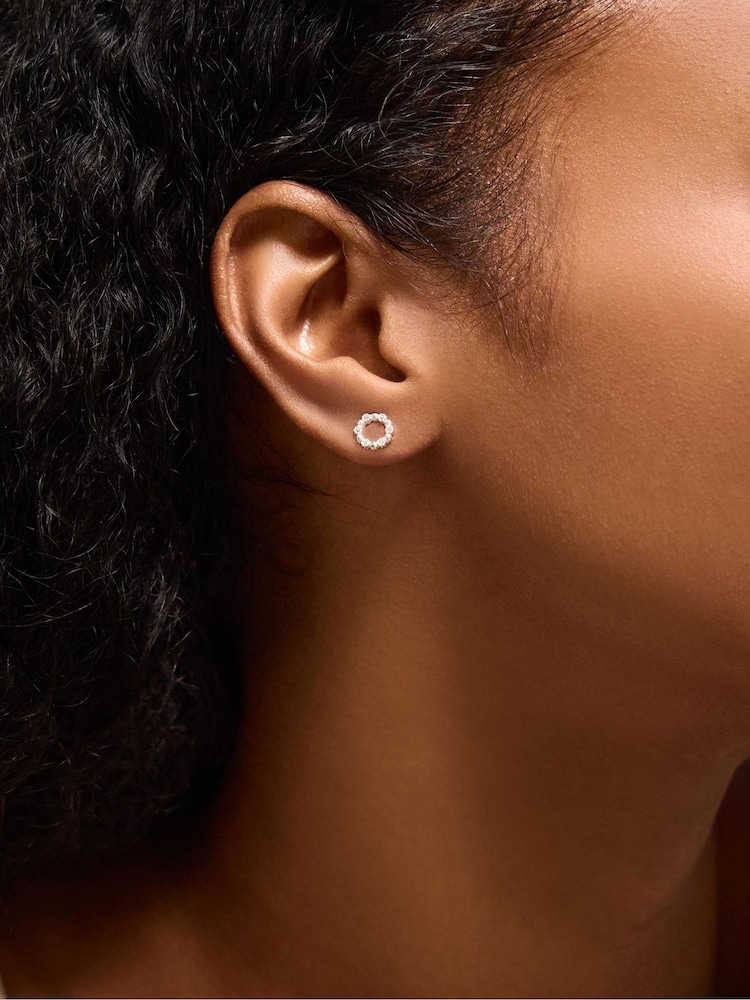 Accessorize Diamanté kružne minđuše - Slika 1 od 2