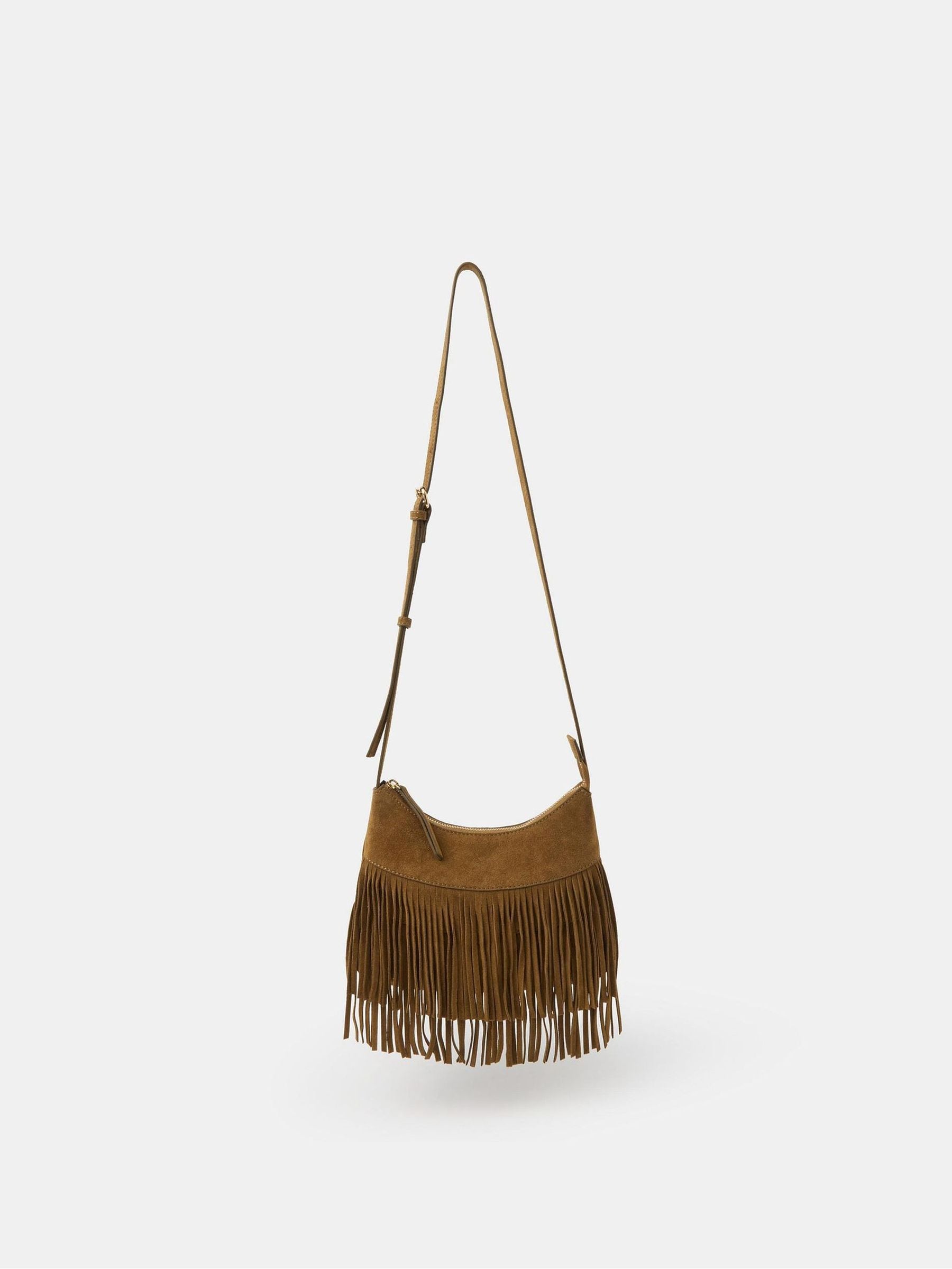 【あやのすけ】AMERI VINTAGE FRINGE Buy Accessorize Brown Fringe Suede Cross-Body Bag from Next Australia
