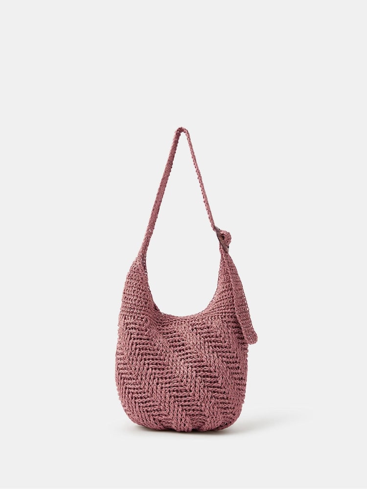 Accessorize Slouchy Raffia Crossbody-veske - Bilde 1 av 3