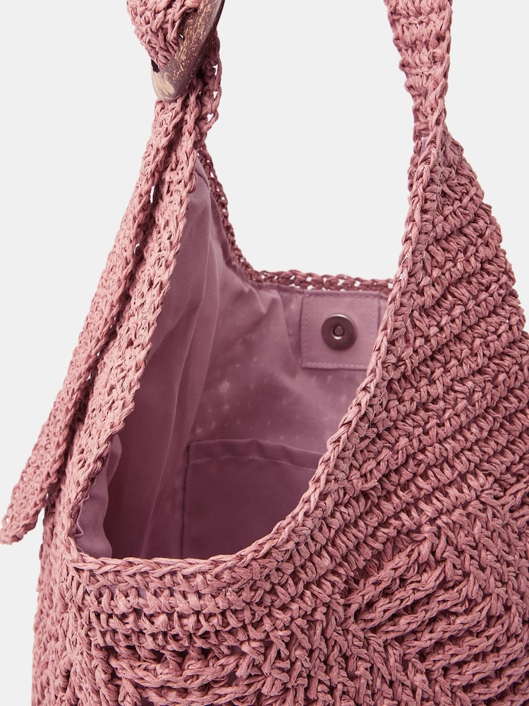 Accessorize Slouchy Raffia Crossbody-veske - Bilde 2 av 3