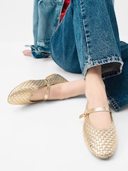 Accessorize gewebte Mary Jane Flats - Bild 1 von 3