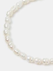 Accessorize White 14ct Gold-Plated Pearl Bracelet - Image 2 of 2
