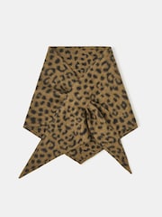 Accessorize Animal Leopard Print Triangle Scarf - Image 1 of 2